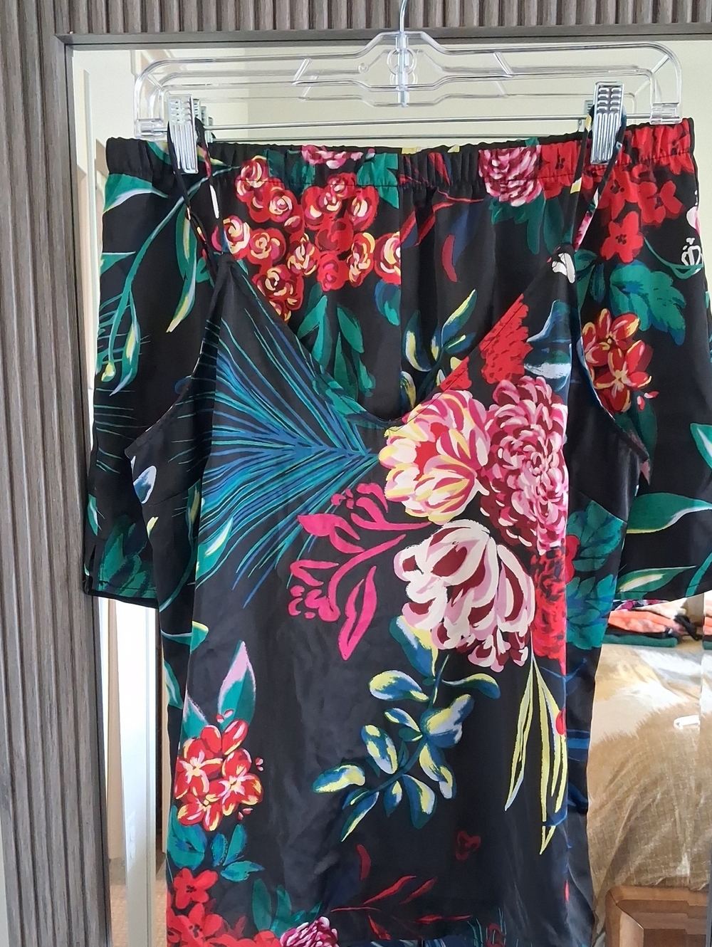 Stars Above Camisole & Shorts Pajama Set Black Floral ** S/XS - Picture 8 of 10